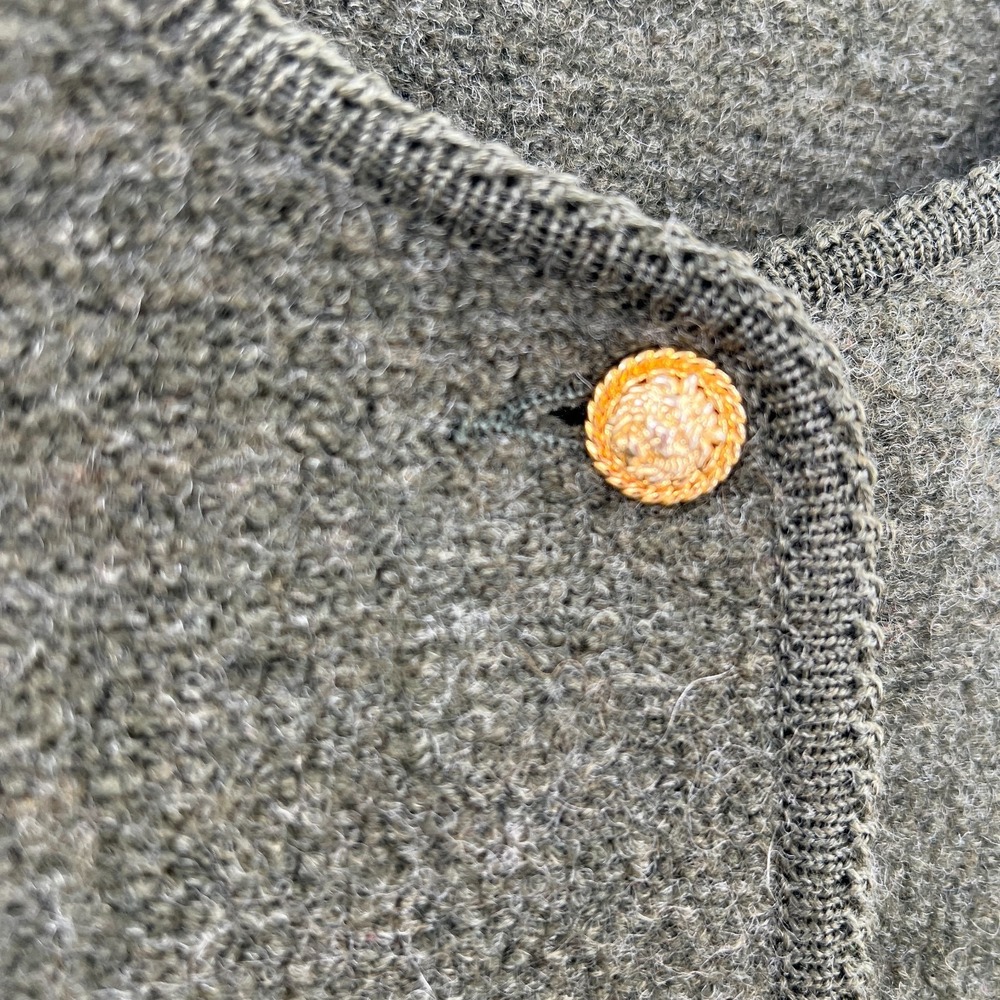 Vintage pure new wool lady jacket crop blazer artsy cottagecore Hobbitcore S - Picture 4 of 10